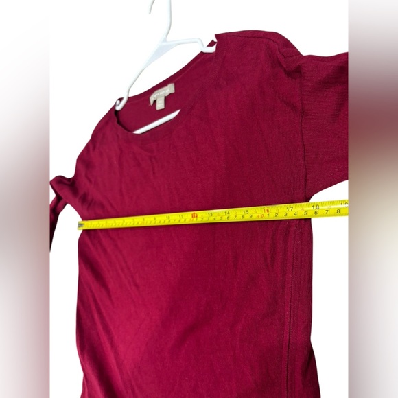 Banana Republic Women’s Sweater Red Pullover Zippers Wool Blend XS Cozy Winter - Picture 8 of 9